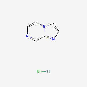 molecular formula C6H6ClN3 B2665810 Imidazo[1,2-a]pyrazine hydrochloride CAS No. 2380041-89-2