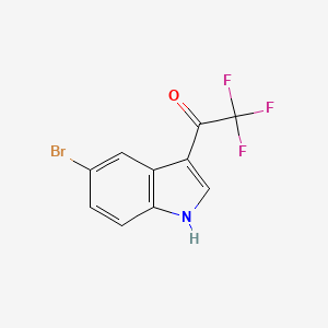molecular formula C10H5BrF3NO B2665862 1-(5-bromo-1H-indol-3-yl)-2,2,2-trifluoroethanone CAS No. 32387-18-1