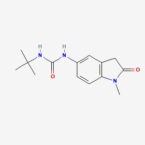 molecular formula C14H19N3O2 B2665909 1-(Tert-butyl)-3-(1-methyl-2-oxoindolin-5-yl)urea CAS No. 1171759-77-5