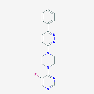 3-[4-(5-Fluoropyrimidin-4-yl)piperazin-1-yl]-6-phenylpyridazine