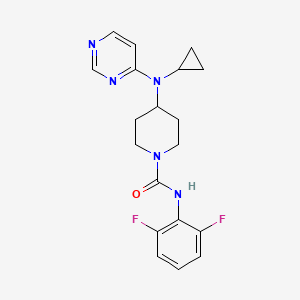 4-[Cyclopropyl(pyrimidin-4-yl)amino]-N-(2,6-difluorophenyl)piperidine-1-carboxamide