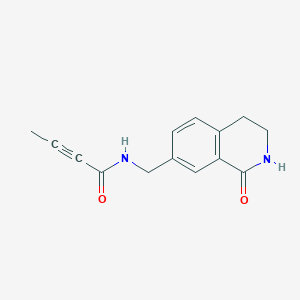 N-[(1-Oxo-3,4-dihydro-2H-isoquinolin-7-yl)methyl]but-2-ynamide