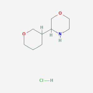 3-(Oxan-3-yl)morpholine;hydrochloride