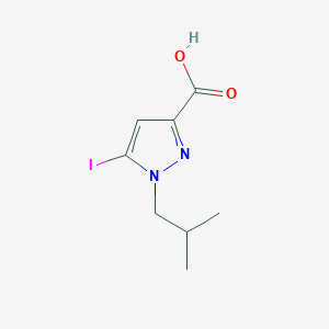 5-Iodo-1-(2-methylpropyl)pyrazole-3-carboxylic acid