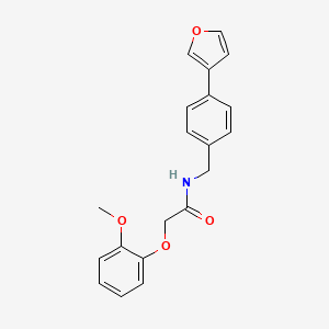 N-(4-(furan-3-yl)benzyl)-2-(2-methoxyphenoxy)acetamide