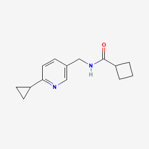 N-((6-cyclopropylpyridin-3-yl)methyl)cyclobutanecarboxamide