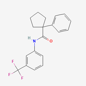 1-phenyl-N-[3-(trifluoromethyl)phenyl]cyclopentane-1-carboxamide
