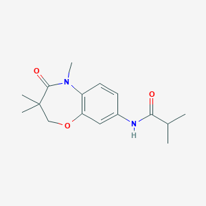 N-(3,3,5-trimethyl-4-oxo-2,3,4,5-tetrahydrobenzo[b][1,4]oxazepin-8-yl)isobutyramide