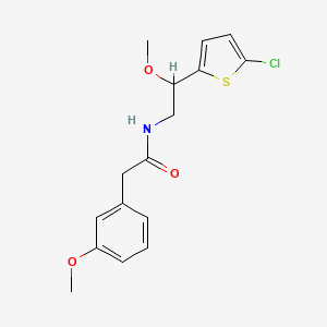 N-(2-(5-chlorothiophen-2-yl)-2-methoxyethyl)-2-(3-methoxyphenyl)acetamide