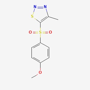 4-Methoxyphenyl 4-methyl-1,2,3-thiadiazol-5-yl sulfone