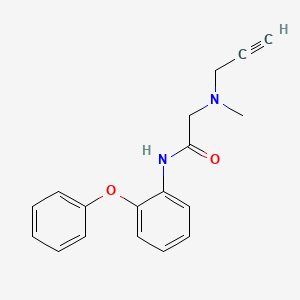 2-[methyl(prop-2-yn-1-yl)amino]-N-(2-phenoxyphenyl)acetamide