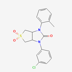 1-(3-chlorophenyl)-3-(o-tolyl)tetrahydro-1H-thieno[3,4-d]imidazol-2(3H)-one 5,5-dioxide