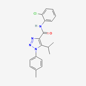 N-(2-chlorophenyl)-1-(4-methylphenyl)-5-(propan-2-yl)-1H-1,2,3-triazole-4-carboxamide