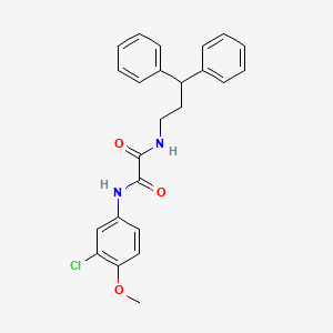 N1-(3-chloro-4-methoxyphenyl)-N2-(3,3-diphenylpropyl)oxalamide