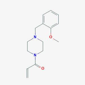 1-[4-[(2-Methoxyphenyl)methyl]piperazin-1-yl]prop-2-en-1-one