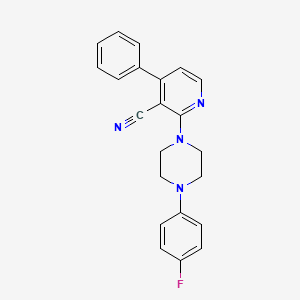 2-[4-(4-Fluorophenyl)piperazin-1-yl]-4-phenylpyridine-3-carbonitrile