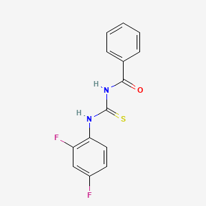molecular formula C14H10F2N2OS B2666001 1-Benzoyl-3-(2,4-difluorophenyl)thiourea CAS No. 887266-92-4