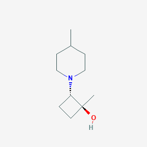(1S,2S)-1-Methyl-2-(4-methylpiperidin-1-yl)cyclobutan-1-ol