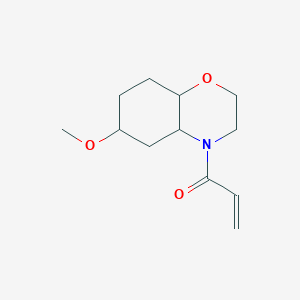 1-(6-Methoxy-2,3,4a,5,6,7,8,8a-octahydrobenzo[b][1,4]oxazin-4-yl)prop-2-en-1-one