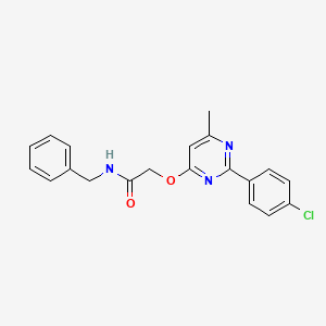 1-[6-({2-[(4-chlorophenyl)amino]-2-oxoethyl}thio)pyridazin-3-yl]-N-isopropylpiperidine-4-carboxamide