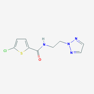 molecular formula C9H9ClN4OS B2666017 N-(2-(2H-1,2,3-triazol-2-yl)ethyl)-5-chlorothiophene-2-carboxamide CAS No. 2097892-19-6
