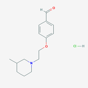 4-[2-(3-Methyl-1-piperidinyl)ethoxy]benzaldehyde hydrochloride