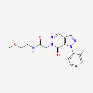 N-(2-methoxyethyl)-2-(4-methyl-7-oxo-1-(o-tolyl)-1H-pyrazolo[3,4-d]pyridazin-6(7H)-yl)acetamide