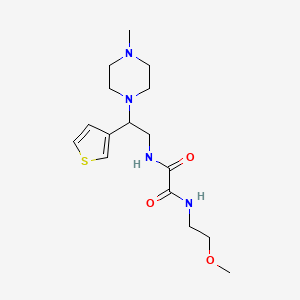 N1-(2-methoxyethyl)-N2-(2-(4-methylpiperazin-1-yl)-2-(thiophen-3-yl)ethyl)oxalamide