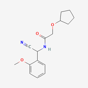 N-[cyano(2-methoxyphenyl)methyl]-2-(cyclopentyloxy)acetamide