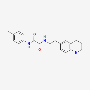 molecular formula C21H25N3O2 B2666083 N1-(2-(1-methyl-1,2,3,4-tetrahydroquinolin-6-yl)ethyl)-N2-(p-tolyl)oxalamide CAS No. 946209-15-0