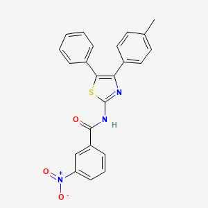N-[4-(4-methylphenyl)-5-phenyl-1,3-thiazol-2-yl]-3-nitrobenzamide