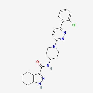 molecular formula C23H25ClN6O B2666101 C23H25ClN6O CAS No. 1396809-24-7