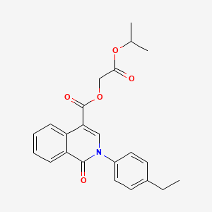 2-Oxo-2-(propan-2-yloxy)ethyl 2-(4-ethylphenyl)-1-oxo-1,2-dihydroisoquinoline-4-carboxylate