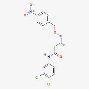 N-(3,4-dichlorophenyl)-3-{[(4-nitrobenzyl)oxy]imino}propanamide