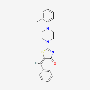 molecular formula C21H21N3OS B2666150 5-Benzylidene-2-(4-o-tolyl-piperazin-1-yl)-thiazol-4-one CAS No. 315241-88-4