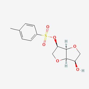 molecular formula C13H16O6S B2666160 (3R,3aS,6R,6aR)-6-Hydroxyhexahydrofuro[3,2-b]furan-3-yl 4-methylbenzenesulfonate CAS No. 72631-59-5