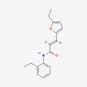 molecular formula C17H19NO2 B2666167 (2E)-3-(5-ethylfuran-2-yl)-N-(2-ethylphenyl)prop-2-enamide CAS No. 890605-83-1