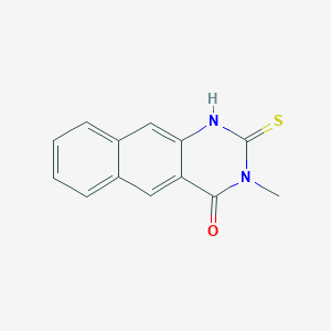 molecular formula C13H10N2OS B2666168 3-methyl-2-sulfanyl-3H,4H-benzo[g]quinazolin-4-one CAS No. 852218-17-8
