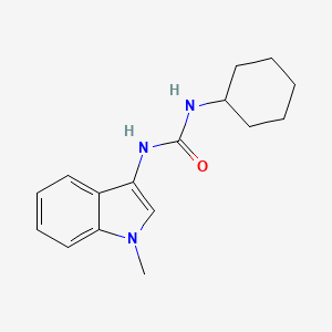 molecular formula C16H21N3O B2666170 1-cyclohexyl-3-(1-methyl-1H-indol-3-yl)urea CAS No. 941987-84-4