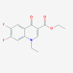 molecular formula C14H13F2NO3 B2666207 Ethyl 1-ethyl-6,7-difluoro-4-oxo-1,4-dihydroquinoline-3-carboxylate CAS No. 100505-08-6