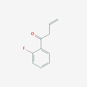 molecular formula C10H9FO B2666412 1-(2-Fluorophenyl)but-3-en-1-one CAS No. 1268056-77-4