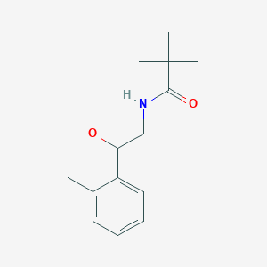 B2666499 N-(2-methoxy-2-(o-tolyl)ethyl)pivalamide CAS No. 1797897-44-9