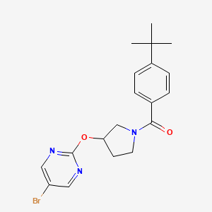 5-Bromo-2-{[1-(4-tert-butylbenzoyl)pyrrolidin-3-yl]oxy}pyrimidine