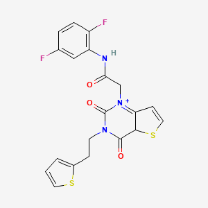 N-(2,5-difluorophenyl)-2-{2,4-dioxo-3-[2-(thiophen-2-yl)ethyl]-1H,2H,3H,4H-thieno[3,2-d]pyrimidin-1-yl}acetamide