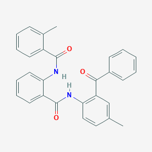N-(2-benzoyl-4-methylphenyl)-2-(2-methylbenzamido)benzamide