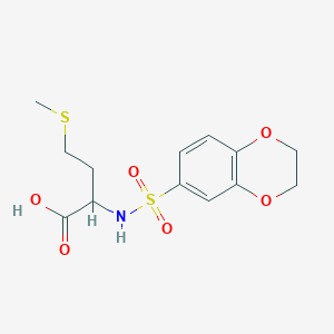 2-(2,3-Dihydro-benzo[1,4]dioxine-6-sulfonylamino)-4-methylsulfanyl-butyric acid