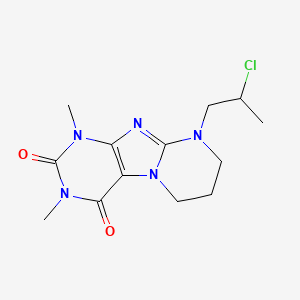 9-(2-Chloropropyl)-1,3-dimethyl-1,2,3,4,6,7,8,9-octahydropyrimido[2,1-f]purine-2,4-dione