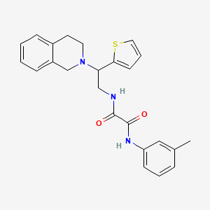 N1-(2-(3,4-dihydroisoquinolin-2(1H)-yl)-2-(thiophen-2-yl)ethyl)-N2-(m-tolyl)oxalamide