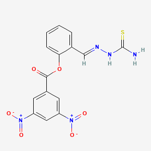 (E)-2-((2-carbamothioylhydrazono)methyl)phenyl 3,5-dinitrobenzoate