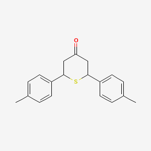 molecular formula C19H20OS B2666530 2,6-Bis(4-methylphenyl)thian-4-one CAS No. 24895-86-1